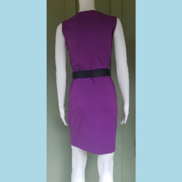 NWT HALSTON HERITAGE Orchid Purple Draped Dress - Picture 5 of 6
